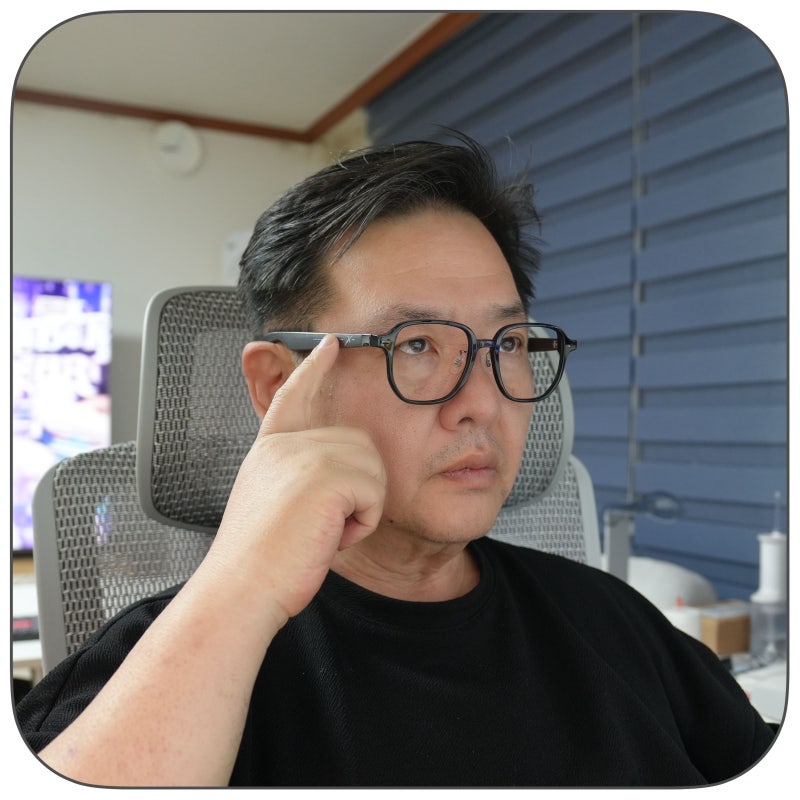 웨어러블기기 AInoonX AI글라스 후기, 오픈형이어폰처럼 음악과 통화까지