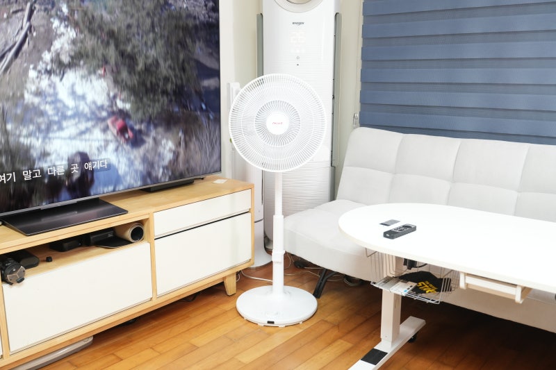신일전자 18엽날개 BLDC 선풍기 리뷰, 에어컨 바람 순환용으로 써보니