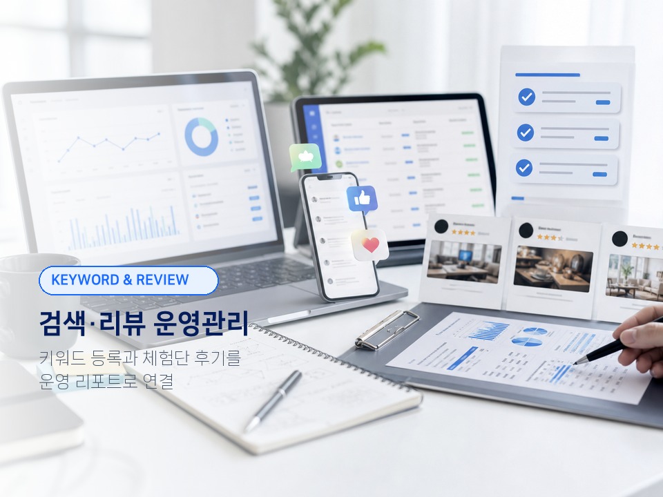 검색 리뷰 운영관리